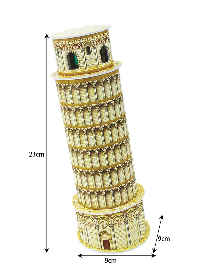 لعبة لغز الهندسة المعمارية العالمية الشهيرة برج بيزا المائل للأطفال - Image 3